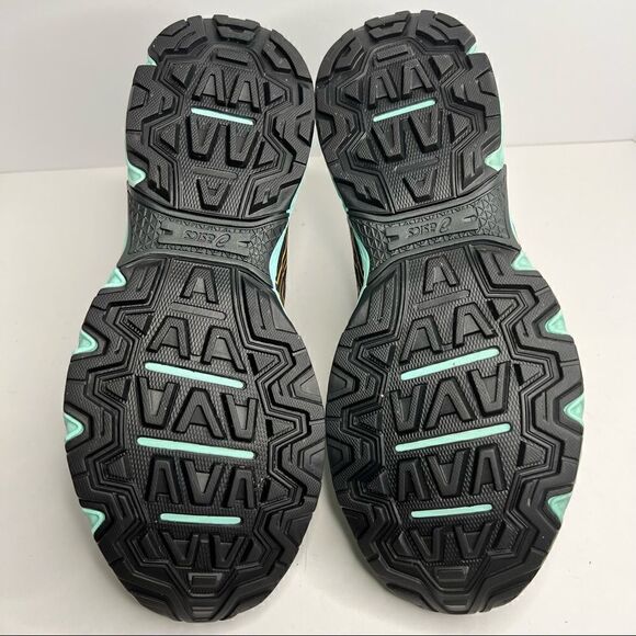 Asics Gel Venture 7 Running Shoes in Black Orange Pop 9 Wide - Picture 8 of 9